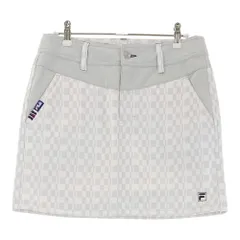 サイズ：M FILA GOLF フィラゴルフ  裏起毛スカート 総柄 グレー系 [240101389723]# ゴルフウェア レディース ストスト