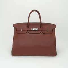 エルメス HERMES バーキン40 バーキン 40 バッグ トートバッグ トゴ シエンヌ ブラウン 茶 シルバー金具