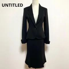 UNTITLED アンタイトル スカートセットアップ 2 ウール混 ブラック