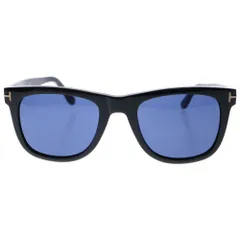 Leo TF336 01V トムフォード サングラス ブルー 黒縁 ウェリントン Leo TF336 01V トムフォード サングラス ウェリントン ブルー