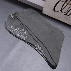 ［socks28］セリーヌCELINE滑り止め付ダークグレーソックス