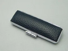 幸宝堂 印鑑ケース（はんこケース）高級 黒もみ皮ブラック 16.5mm～18mm用 実印 銀行印 認印 お祝い ギフト プレゼント 男性 女性 【大事なご印鑑を衝撃から守り割れや欠けを防ぎます】