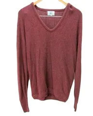 70s IZOD LACOSTE ラコステ ブラウン Vネック ニット セーター L ビンテージ アイゾッド ラコステ ●CK3