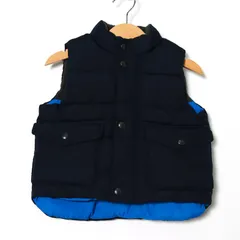 ギャップ ダウンベスト 中綿入り アウター  ベビー 男の子用 80サイズ ブラック GAP 【中古】