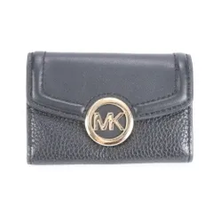 美品 マイケルコース 35F9GFTP5L レザー キーケース 6連 キーリング ブラック 黒 メンズ レディース RUM CL8-7【中古】