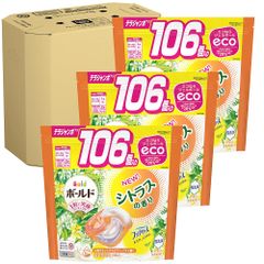 ボールド 洗濯洗剤 ジェルボール 4in1 シトラス＆ヴァーベナ 詰め替え 106個×3袋 [大容量] [ケース品]