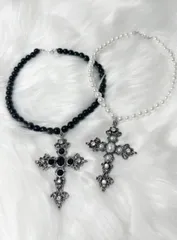 rosenkreuz ネックレス新品未使用 受注制【Rosen Kreuz】pearl cross 2 necklace | OUR BRAND