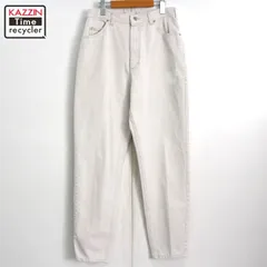 90s USA製 vintage Lee 無地 テーパード デニムパンツ レディース Sサイズ相当