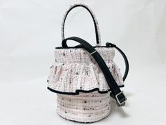 setsuko sagittaire セツコ サジテール ２WAYバッグ ツイード サクラ ブラック レザーストラップ SCI-146-BLK 超美品