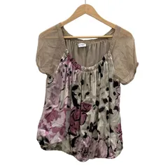 パオラ フラーニ トップス 半袖カットソー シルク サイズ42【AFB25