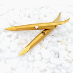 SeaF(シーフ)　チタン製チョッキ　３面カット　金色２個セット　/魚突き/手銛/spearfishing