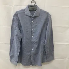 U189 トミーヒルフィガー M アメリカ古着 コットン 長袖シャツ 胸ポケット スカイブルー系 Tommy Hilfiger メンズ