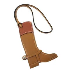 HERMES キャップ型レザーチャーム　パドック・ボンブ HERMES キャップ型レザーチャーム パドック・ボンブ