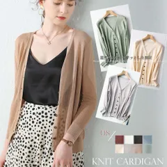カーディガン レディース トップス  薄手 ショート丈 長袖  羽織 韓国　在庫限り