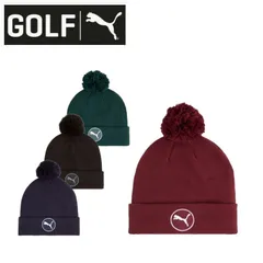 お買得 プーマゴルフ PUMA GOLF メンズ WRMLBL メンズ ゴルフ 取り外し可能ポンポン ビーニー 024810 ニット帽 ニットキャップ フリース裏地 ギフト プレゼント
