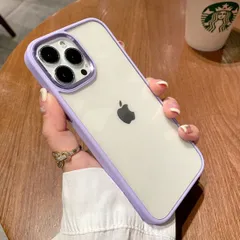 iPhoneケース iPhone15 iPhone14 iPhone13 iPhone12 Pro iPhoneSE アイホン アイフォン 携帯 スマホ ケース カバー クリア 高級感 光沢フレーム かわいい 推し活 紫 335