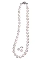 ●256　パール祭り！！天然アコヤ本真珠ネックレス　8.0～8.5mm珠ホワイト