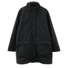 エルエルビーン ノーカラーコート L ブラック L.L.Bean ライナー付き レディース