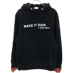 パームエンジェルス プルオーバースウェットシャツ ブラック Palm Angels (パームエンジェルス) プリント クルーネック 長袖