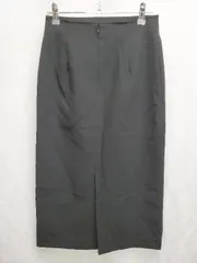 ◇ Θ le.coeur blanc ルクールブラン 膝下丈 タイト スカート サイズ36 ブラック レディース P  【1407260043539】