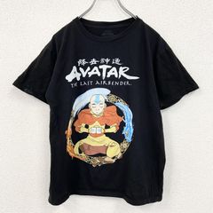 古着 used　アバター　AVATAR　半袖プリントTシャツ　伝説の少年アン　クルーネック　レトロデザイン　黒　ブラック　Sサイズ