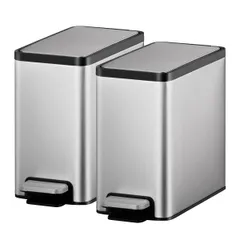 EKO ペダル式ステンレスゴミ箱 6Ｌ 2個セットのサムネイル