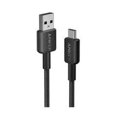 （まとめ） アンカージャパン ANKER 322 USB-C＆USB-A ケーブル（USB2.0対応） 0.9m ブラック A81H5N11 1本 【×2セット】
