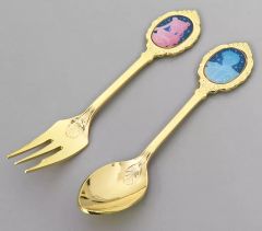 [Used] Mug & Teacup Princess Serenity & Prince Endymion Cutlery Set "Pretty Guardian Sailor Moon" Sailor Moon Store Limited Edition