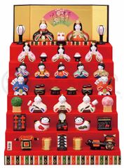 木目込み人形 雛人形 七段飾り 雛道具セット 手作りキット（制作途中