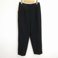 #a レリアン Leilian パンツ 9 黒 ブラック スラックス テーパード ウール 毛 日本製 レディース [962966] k01