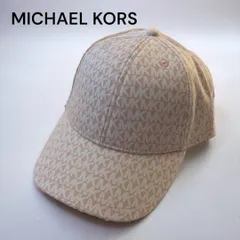 新品未使用　マイケルコース ライトピンク ロゴ キャップ MK柄