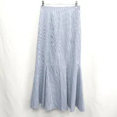 ◇ ⊂ FREE'S MART フリーズマート チェック柄 ロング マーメイド スカート サイズFR ブルー レディース E  【1501230019828】