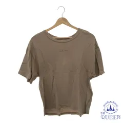 【訳アリ】 NATURAL BEAUTY BASIC ナチュラルビューティーベーシック トップス Tシャツ お洒落 半袖 レディース ベージュ M コットン100％ 901-8637 送料無料 古着