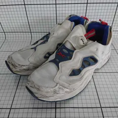◇ Θ Reebok INSTAPUMP FURY ROAD V66586 スニーカー シューズ サイズ25.5 ホワイト ネイビー系 メンズ E  【1509100077756】