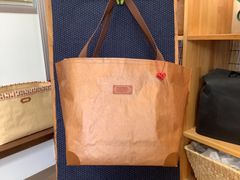 ハンドメイド　米袋かばん（大）リスタグ茶紐