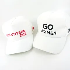 ニューバランス キャップ 2点セット 名古屋ウィメンズマラソン 非売品 ランニング 帽子 まとめて ブランド レディース NEW BALANCE 【中古】のサムネイル