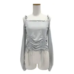 夢展望公式 [新品未使用] ラメシアーオフショルカットトップス [ホワイト] 他カラー別ページ有  カットソートップス カットソートップス・Ｔシャツ（長袖） 535504-01