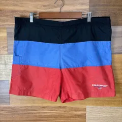 90s POLO SPORT RALPH LAUREN ポロスポーツ ラルフローレン ナイロン ショートパンツ ショーツ 半パン 海パン サイズ メンズ M 90年代 VINTAGE 古着 r25062745/その他