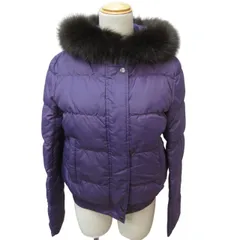 マッキントッシュフィロソフィー MACKINTOSH PHILOSOPHY 美品 ダウンジャケット ファーコート ブルゾン 中綿ジャケット 紫 パープル 38 M 1225 のサムネイル