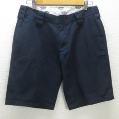 H■ディッキーズ/Dickies 142M40DQ01 コットンチノショーツ ハーフパンツ【32】紺/MENS■70【中古】