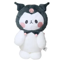 サンリオキャラクターズxもちもちぱんだ ペンケース ふわもこペンポーチ クロミ カミオジャパン 筆箱 新学期準備文具 ぬいぐるみペンポーチ キャラクター グッズ 