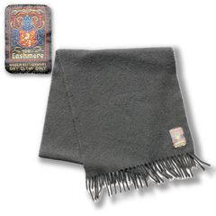 【80s】W.Germany cashmere muffler black vintage