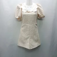 ◇ ⊂ epine エピヌ 半袖 ジャガートロンパース サイズ表記なし アイボリー系 レディース E  【1501230012805】のサムネイル