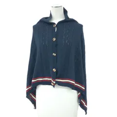 DAKS LONDON ダックスロンドン ストール/ポンチョ  チェックボタン/コットン    ネイビー レディース / 240001157489のサムネイル
