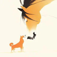 【福寿（2026年） - 柴犬・豆柴犬 No.1】ジークレー版画＊名入れOK！ 午年・馬・謹賀新年・賀正・新春・迎春・子犬・ペットロス・うちの子・記念日・アートポスター・犬の絵・犬のイラスト・ギフト・プレゼント