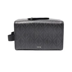 ディオール Dior セカンドバッグ クラッチバッグ CDダイヤモンド ブラック PVCコーティングキャンバス レザー CD ダイヤモンド セカンドバッグ メンズ Used Aのサムネイル