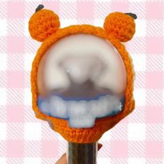 カラット棒ペンライトカバー　light stick 編み物　SEVENTEEN セブチ スングァン　みかん