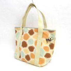MARC JACOBS / マークジェイコブス ■トートバッグ　ナイロンキャンバス　ベージュ　チャームpin 【バッグ/バック/BAG/鞄/カバン】 ブランド【中古】 
