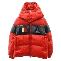 美品 MONCLER ナイロンパーカー ボーダー ゴールド金具 ワッペン