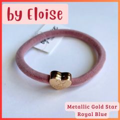 ヘアアクセサリー【Velvet Gold Heart / Champagne Pink】　by Eloise / バイエロイーズ